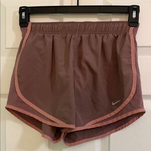 Nike Dri-Fit Athletic Shorts Mauve and Pink Color Size Small